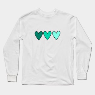 Cute aesthetic hearts Long Sleeve T-Shirt